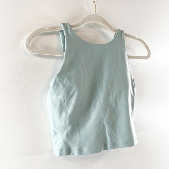 Lululemon Align High-Neck Cropped Yoga Tank Top Delicate Mint Green 6 - Picture 6 of 8